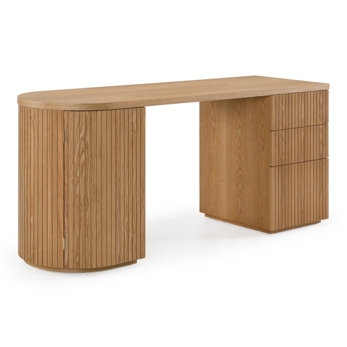 Modern European furniture - Wooden 3-Drawer Desk - www.oroa.com
