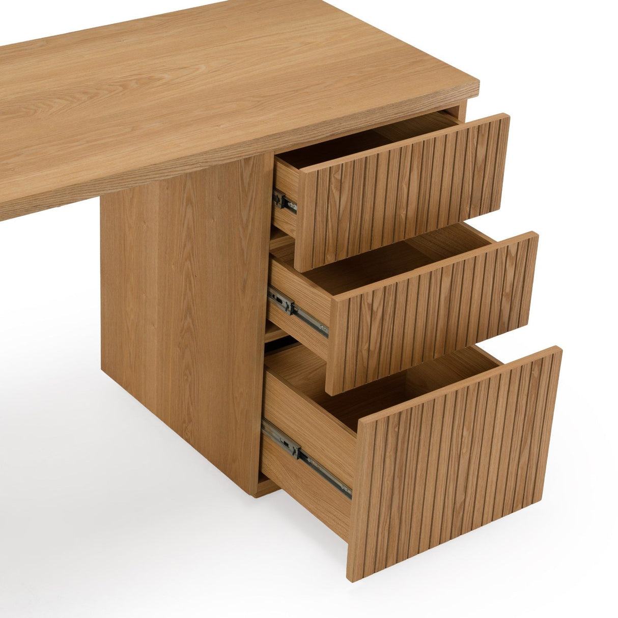 Modern European furniture - Wooden 3-Drawer Desk - www.oroa.com