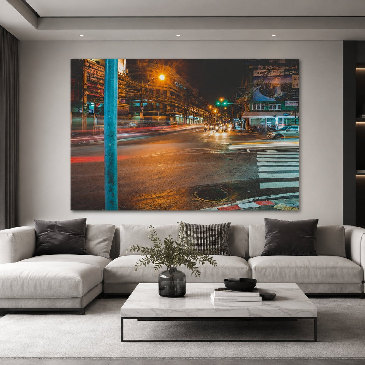Lighted City Urban View photographic art print by Cobra Art, alternate view 2
