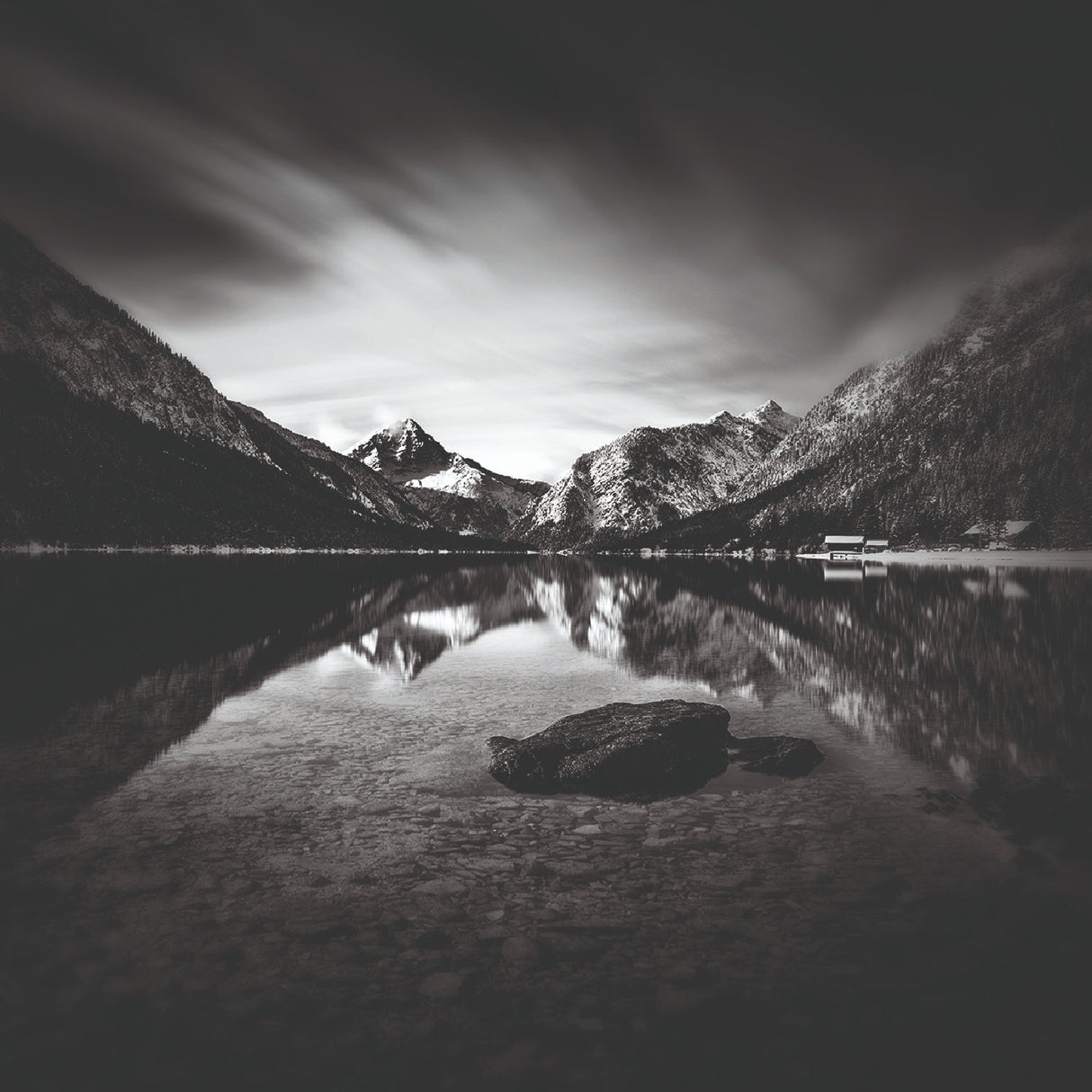 Dark Eclipse Black & White Nature photographic art print by Cobra Art