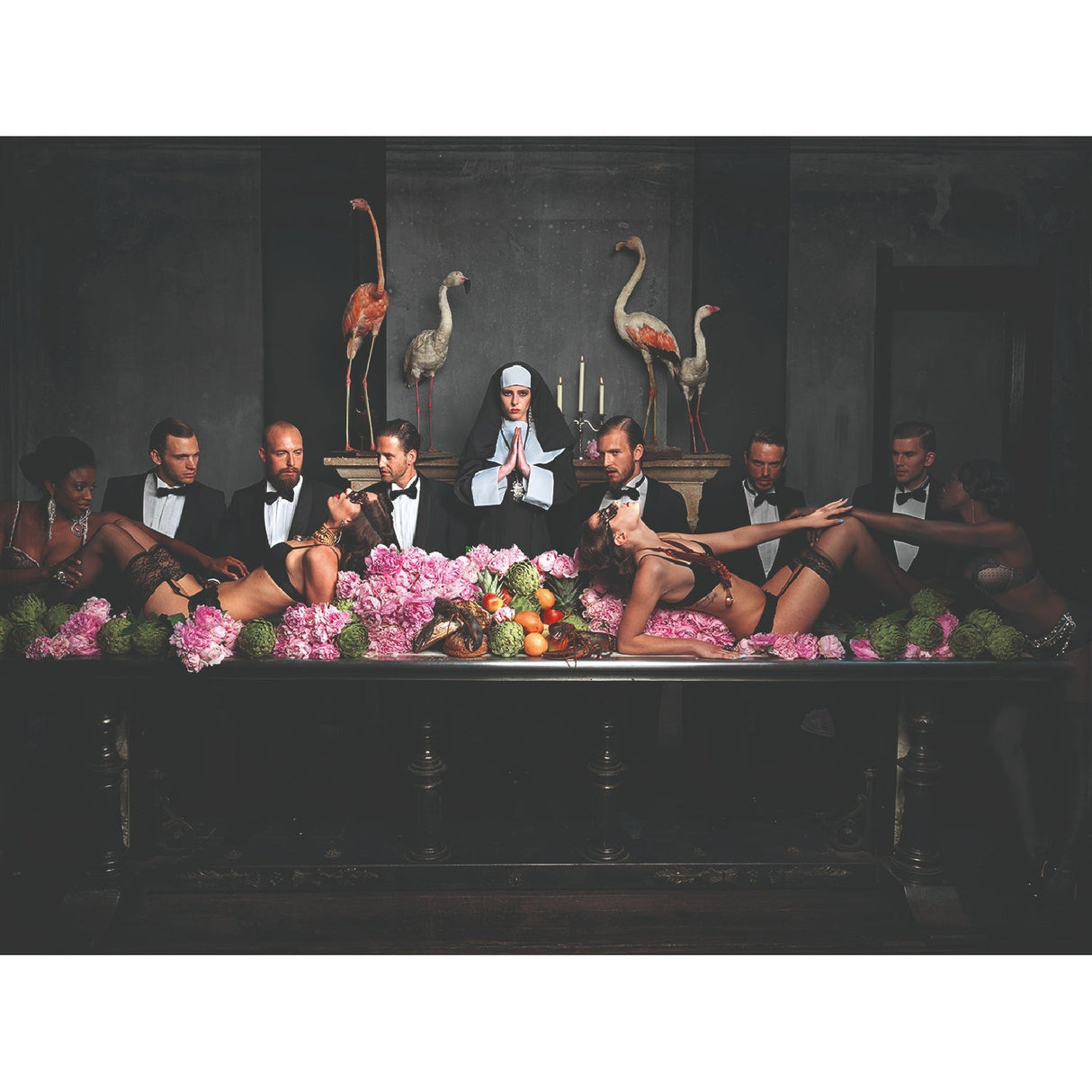 Preaching Desire Provocative Gathering photographic art print by Cobra Art