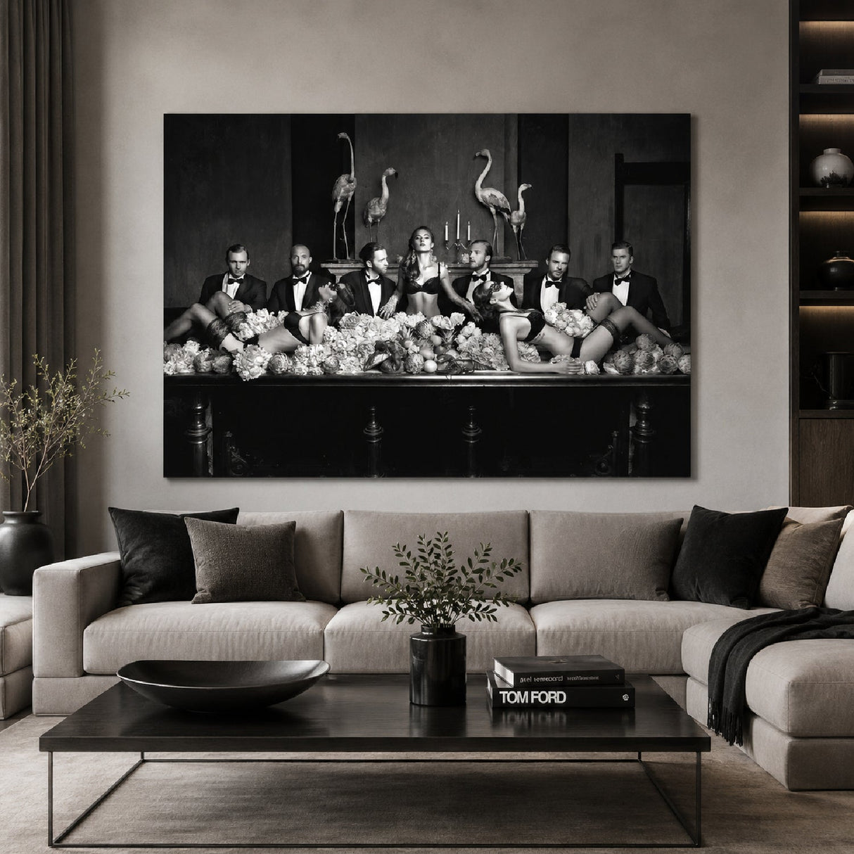 Beautiful Dominance Black & White Sensuous photographic art print by Cobra Art, alternate view 2
