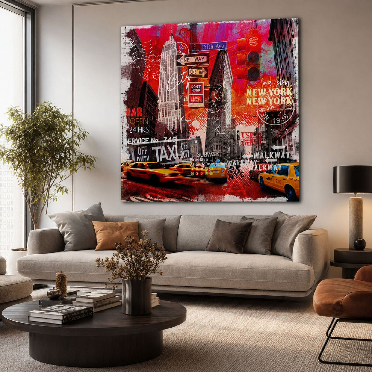 Colorful Urban Scene Photographic Art | Cobra Art New York Sunset