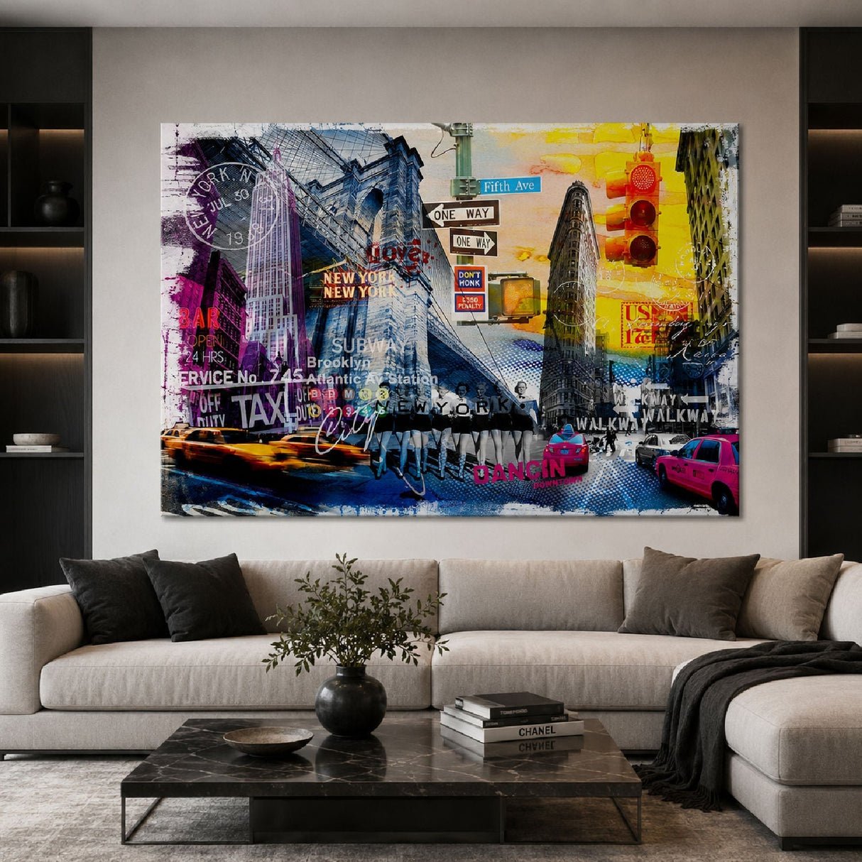 Bright New York Colorful City photographic art print by Cobra Art, alternate view 2