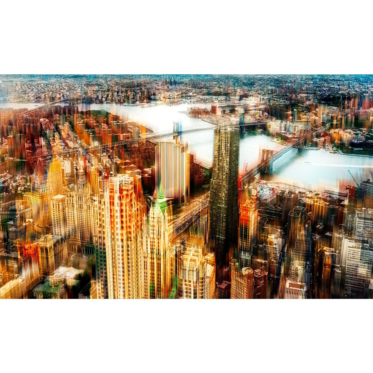 New York WTC 103th Floor Aerial Cityscape photographic art print by Cobra Art