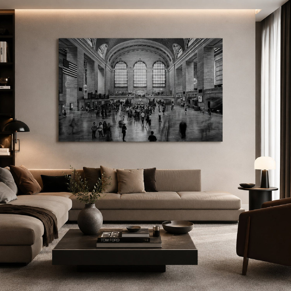 Grand Central Station New York Black & White Architecture photographic art print by Cobra Art, alternate view 2
