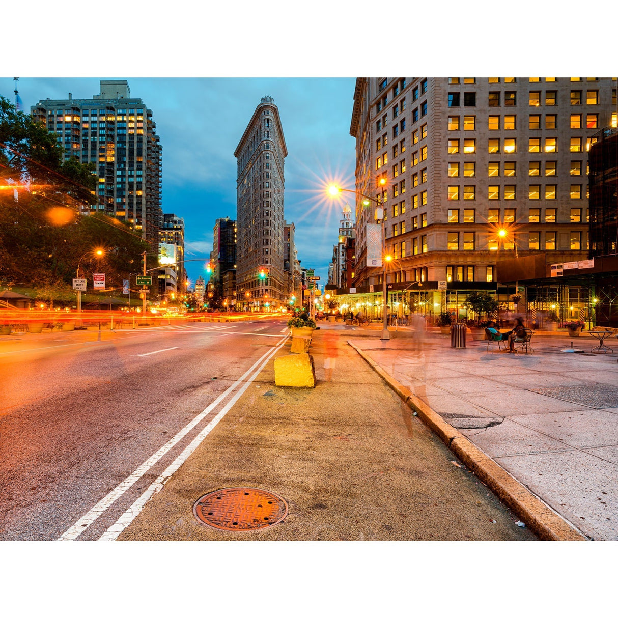 Flatiron Dusk Shot Iconic Building photographic art print by Cobra Art