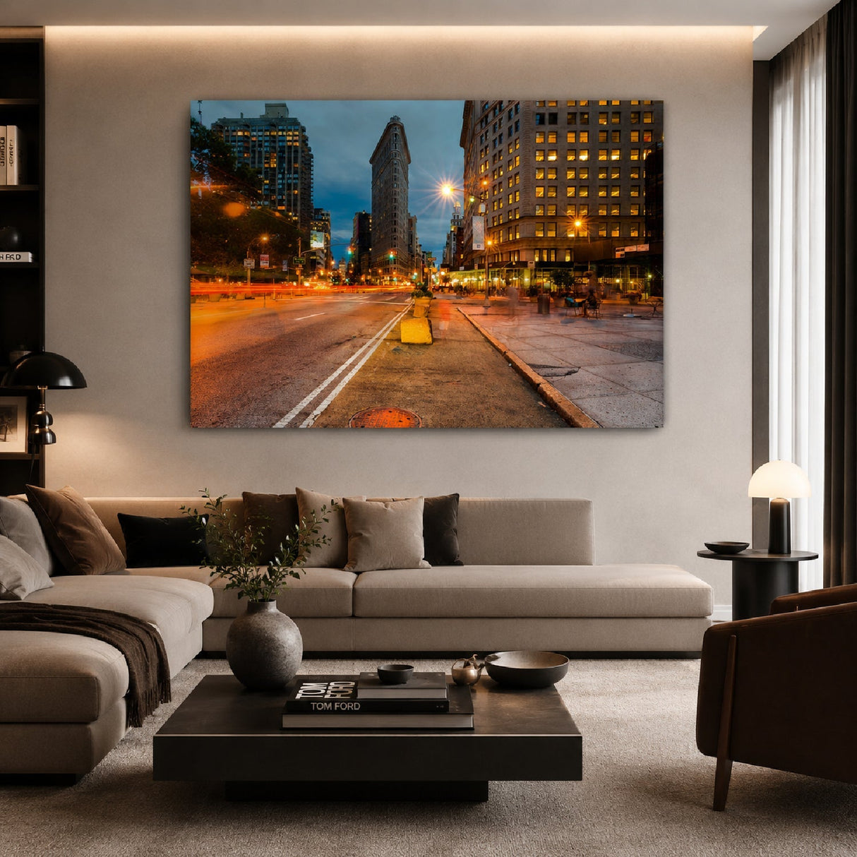 Flatiron Dusk Shot Iconic Building photographic art print by Cobra Art, alternate view 2