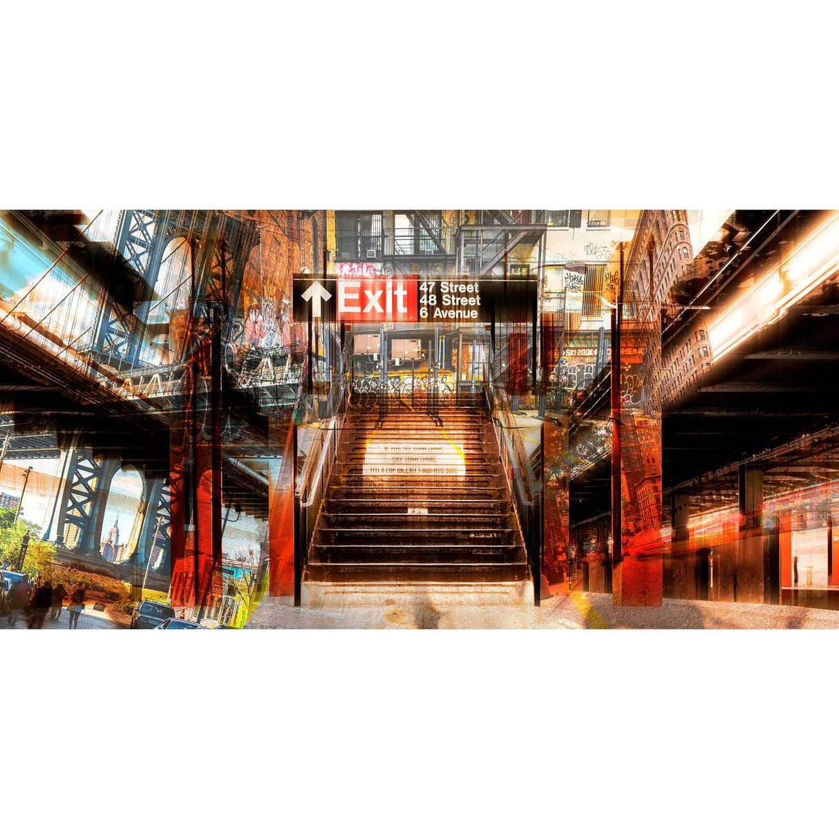 Urban Design Photographic Art | Cobra Art New York Exit