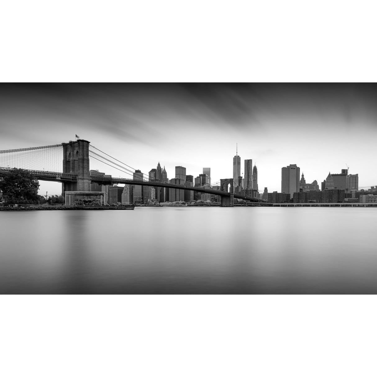 Manhattan skyline Black & White Urban photographic art print by Cobra Art