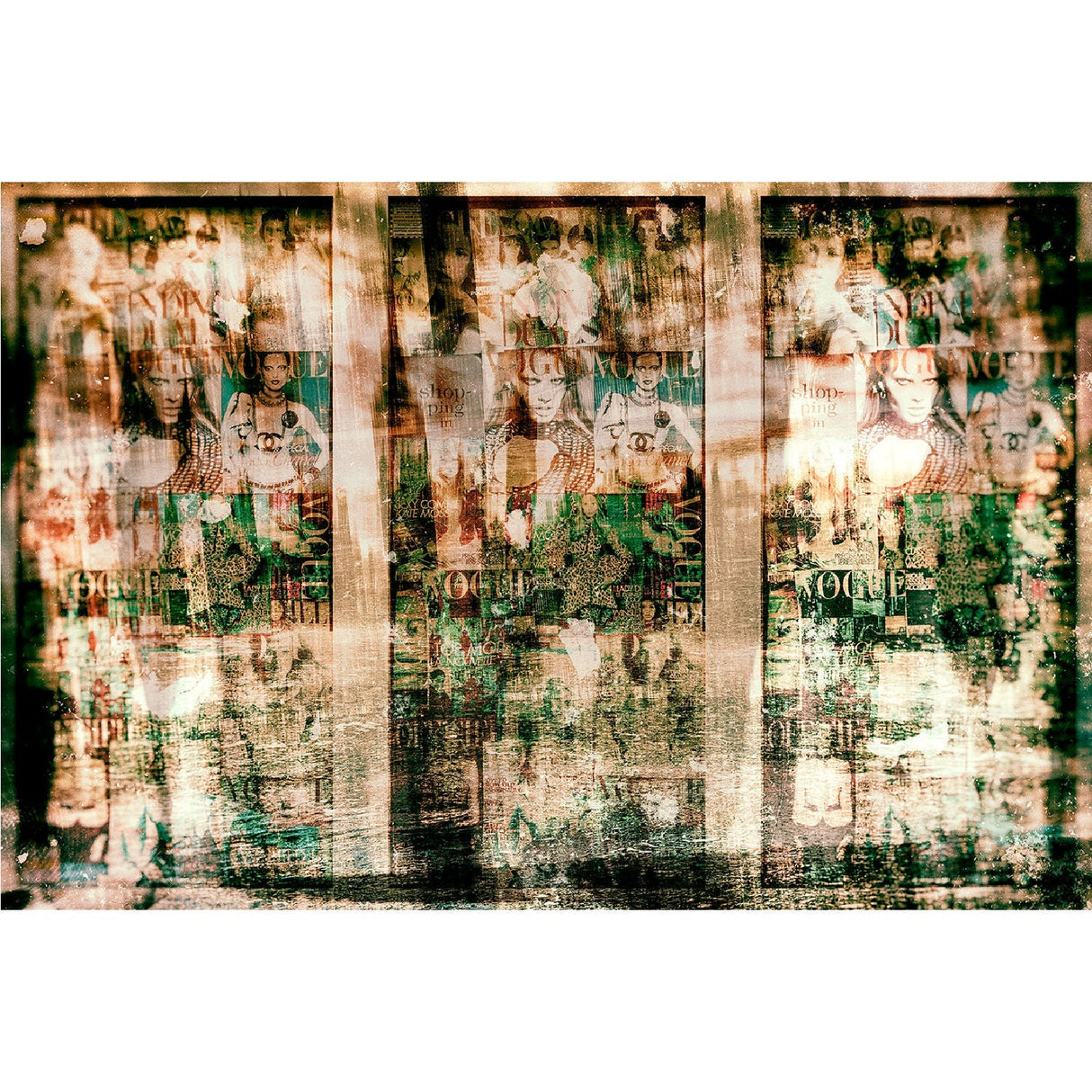 The Vogue Door Faded Mosaic photographic art print by Cobra Art