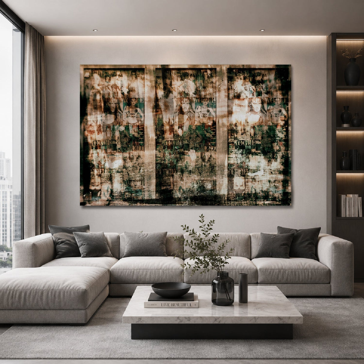 The Vogue Door Faded Mosaic photographic art print by Cobra Art, alternate view 2