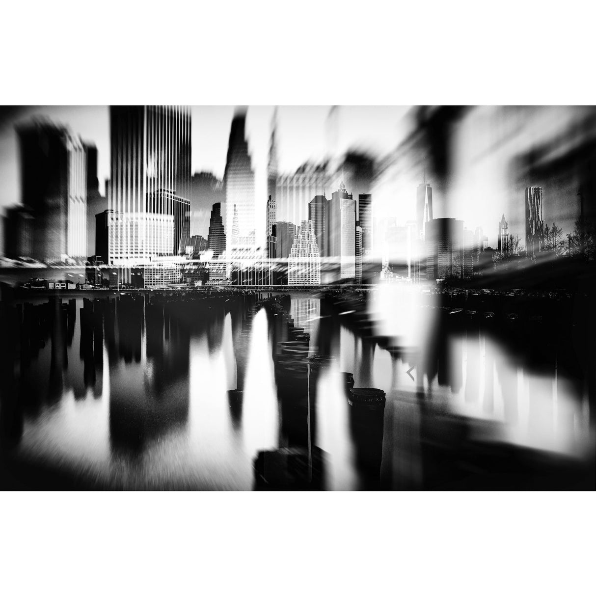 New Yor Skyline Black & White Buildings photographic art print by Cobra Art