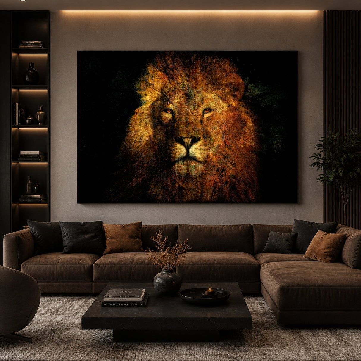 Lion's Law Jungle King Headshot photographic art print by Cobra Art, alternate view 2
