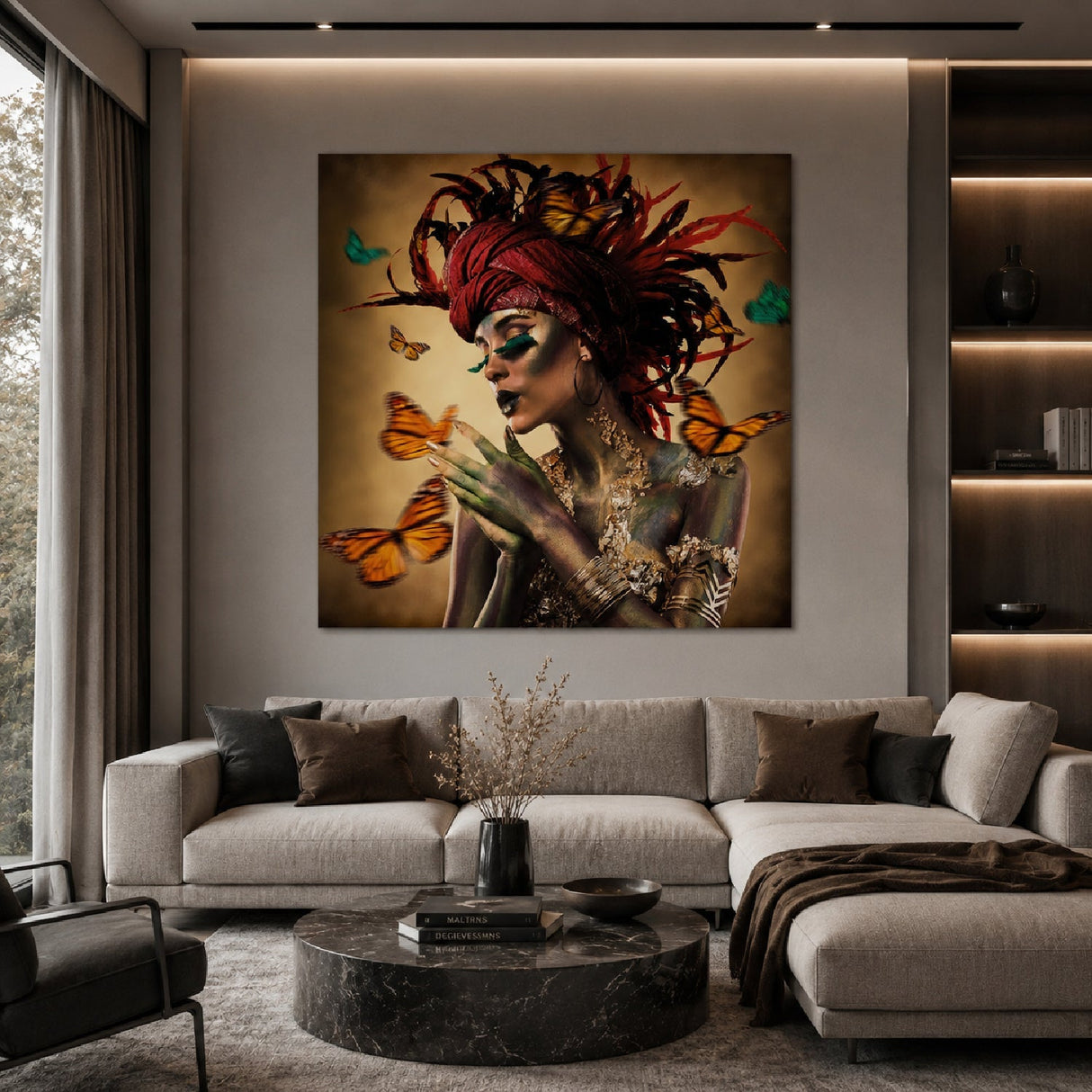 Gypsy Butterfly Lady photographic art print by Cobra Art, alternate view 2