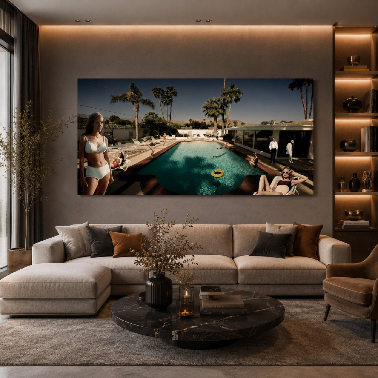 Palm Springs Luxury Resort View photographic art print by Cobra Art, alternate view 2