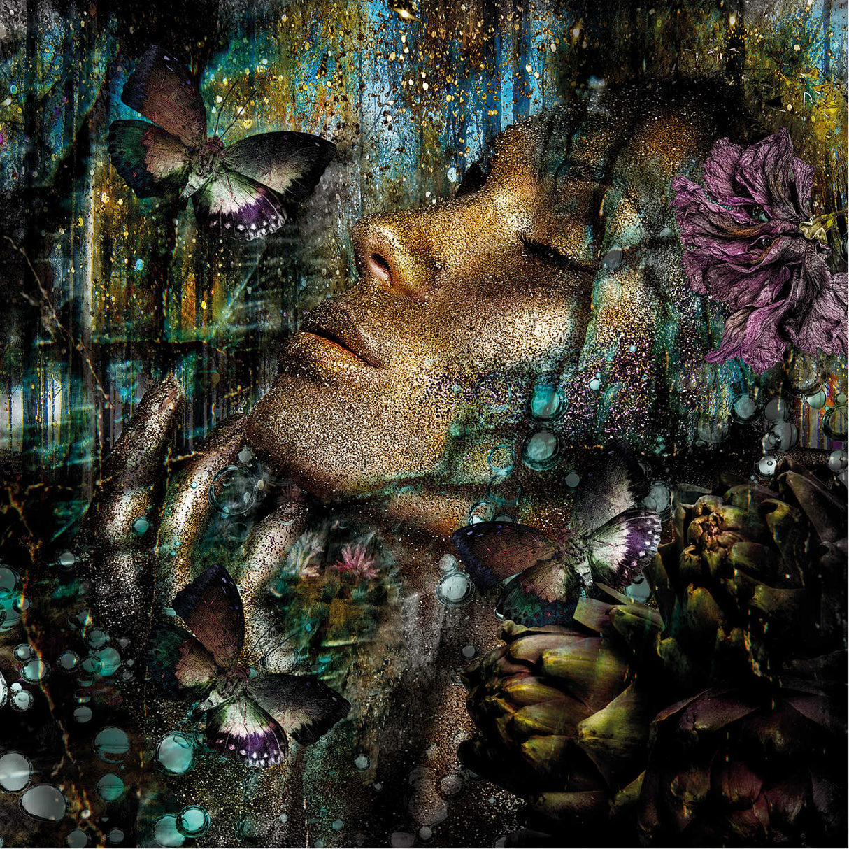 The Night Of The Butterfly Whimsical Woman photographic art print by Cobra Art