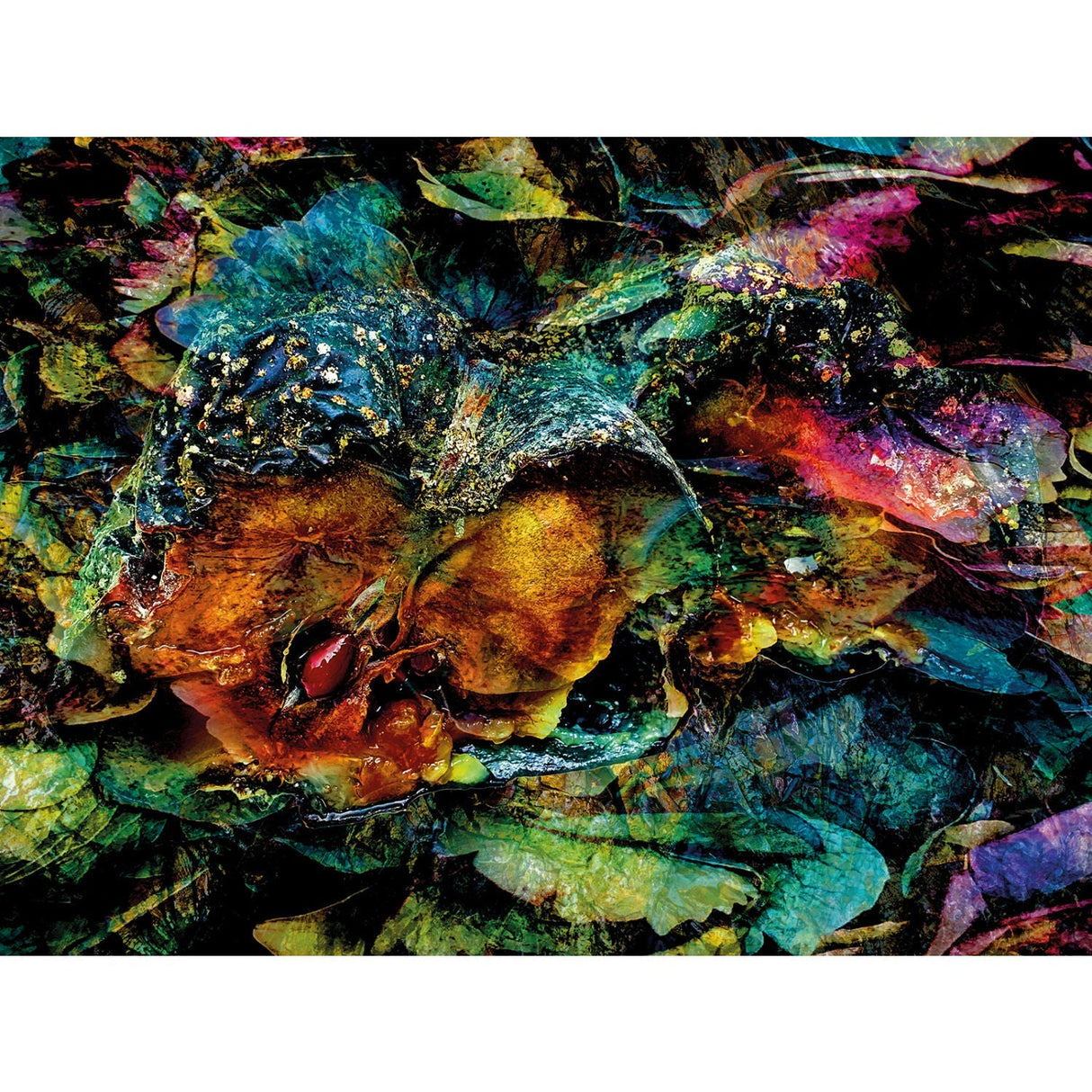 Forgotten Fruit Multicolored Modern Abstract Art art print by Cobra Art