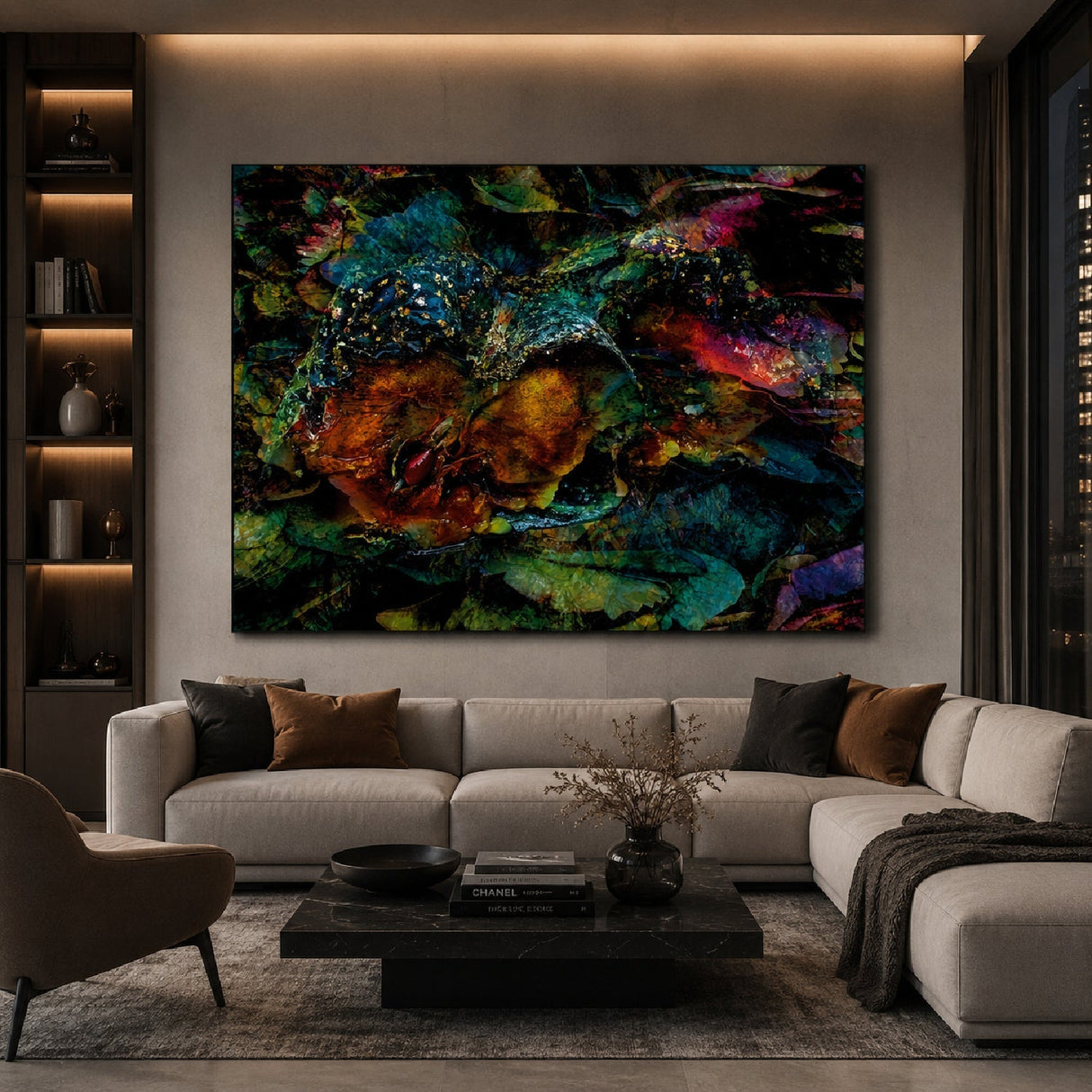 Forgotten Fruit Multicolored Modern Abstract Art art print by Cobra Art, alternate view 2