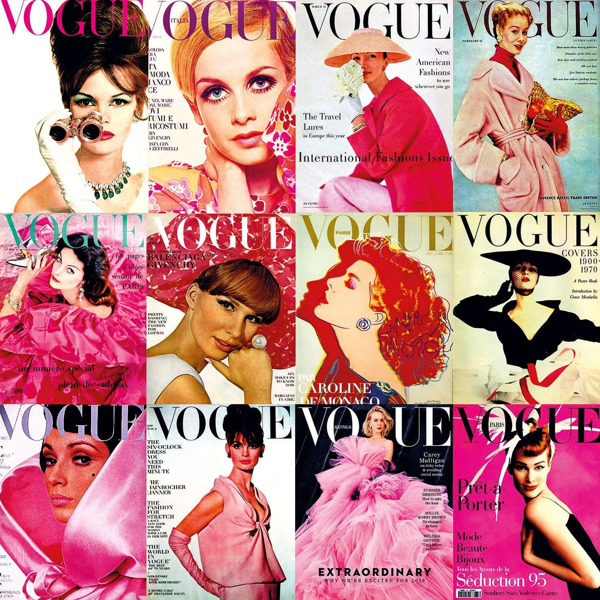 Vogue Pink 2 Fashion Trend Photomontage photographic art print by Cobra Art