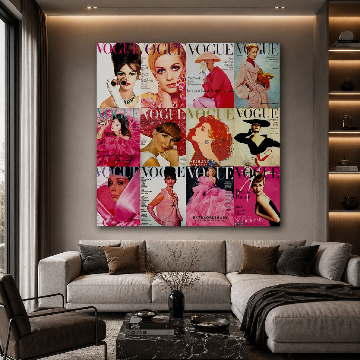 Vogue Pink 2 Fashion Trend Photomontage photographic art print by Cobra Art, alternate view 2