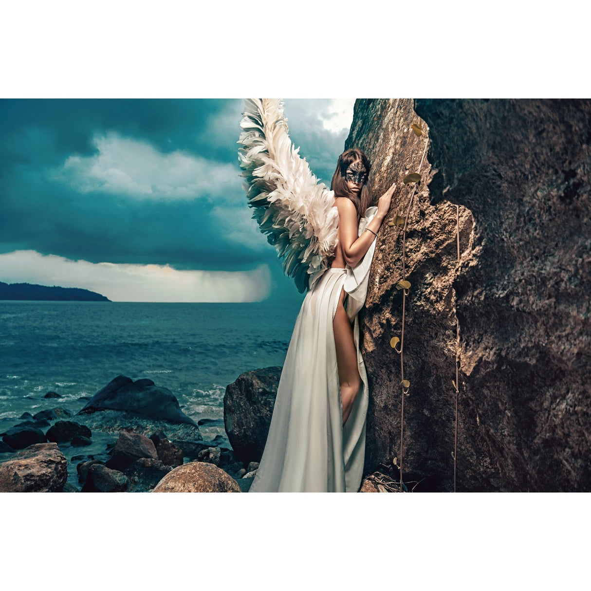 A Storm Is Coming Winged Woman photographic art print by Cobra Art