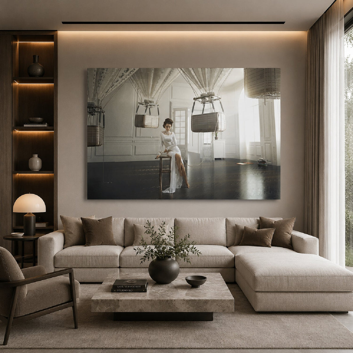 In Her Room Girl In White photographic art print by Cobra Art, alternate view 2