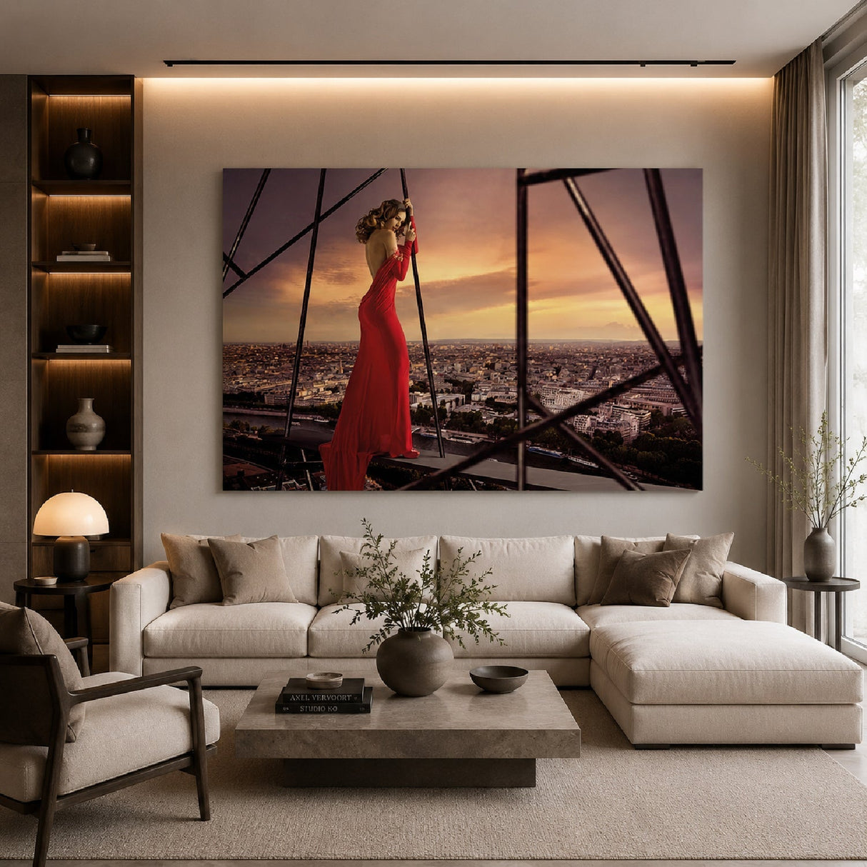 Higher Love Woman In Red Gown photographic art print by Cobra Art, alternate view 2