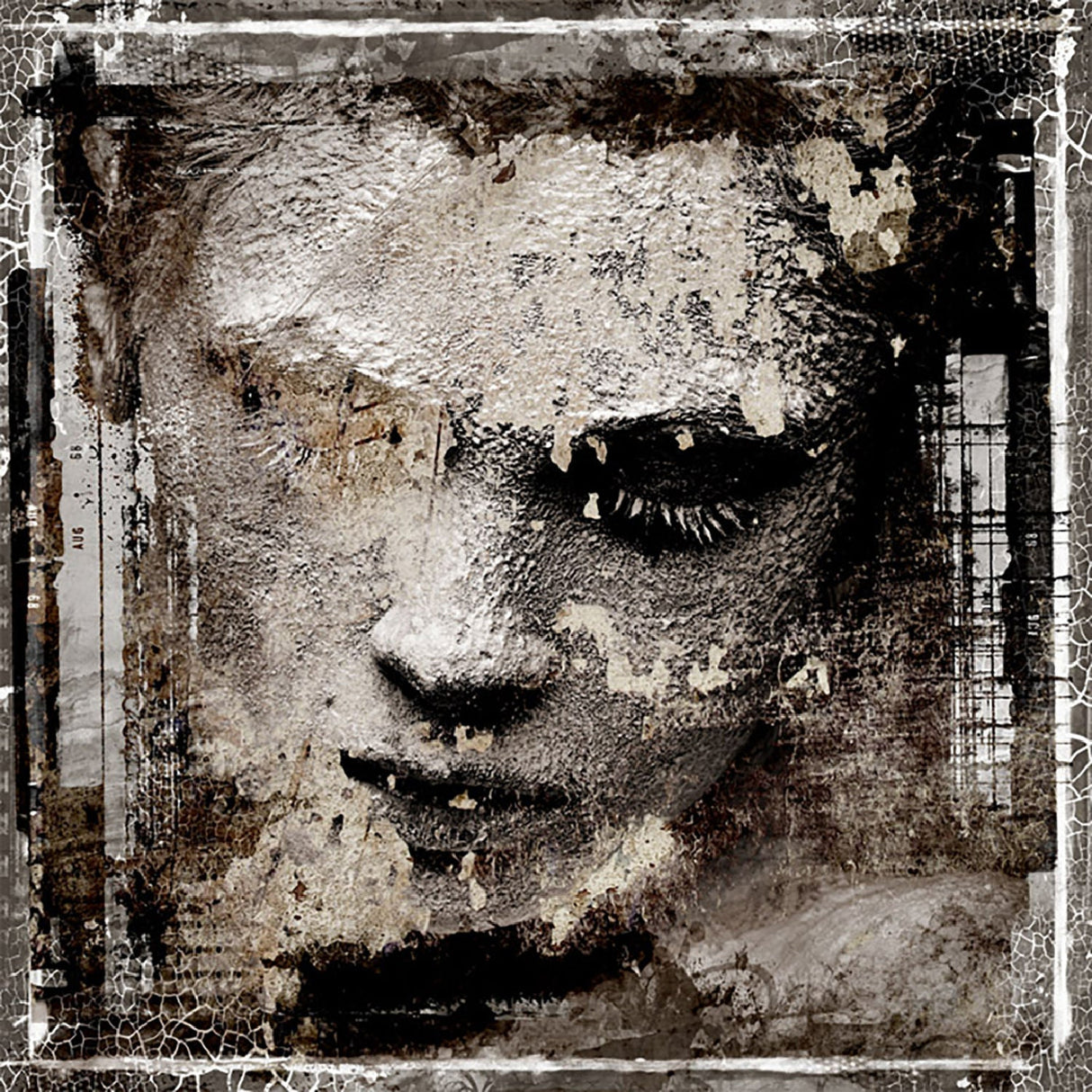 Face White Painted Woman photographic art print by Cobra Art
