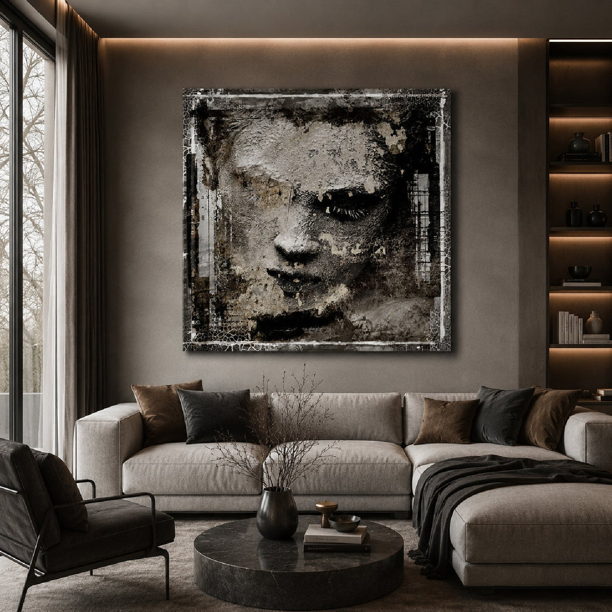 Face White Painted Woman photographic art print by Cobra Art, alternate view 2