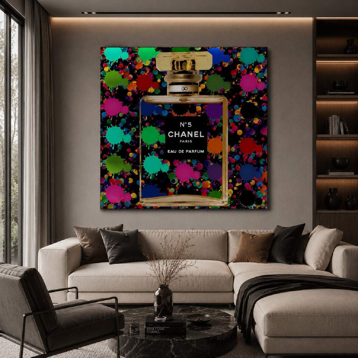 The Scent of Chanel Color Splashed Perfume photographic art print by Cobra Art, alternate view 2