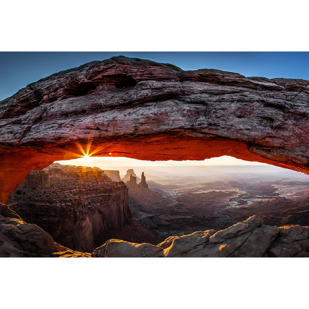 Mesa Arch Sunrise Natural Rock Mountain photographic art print by Cobra Art