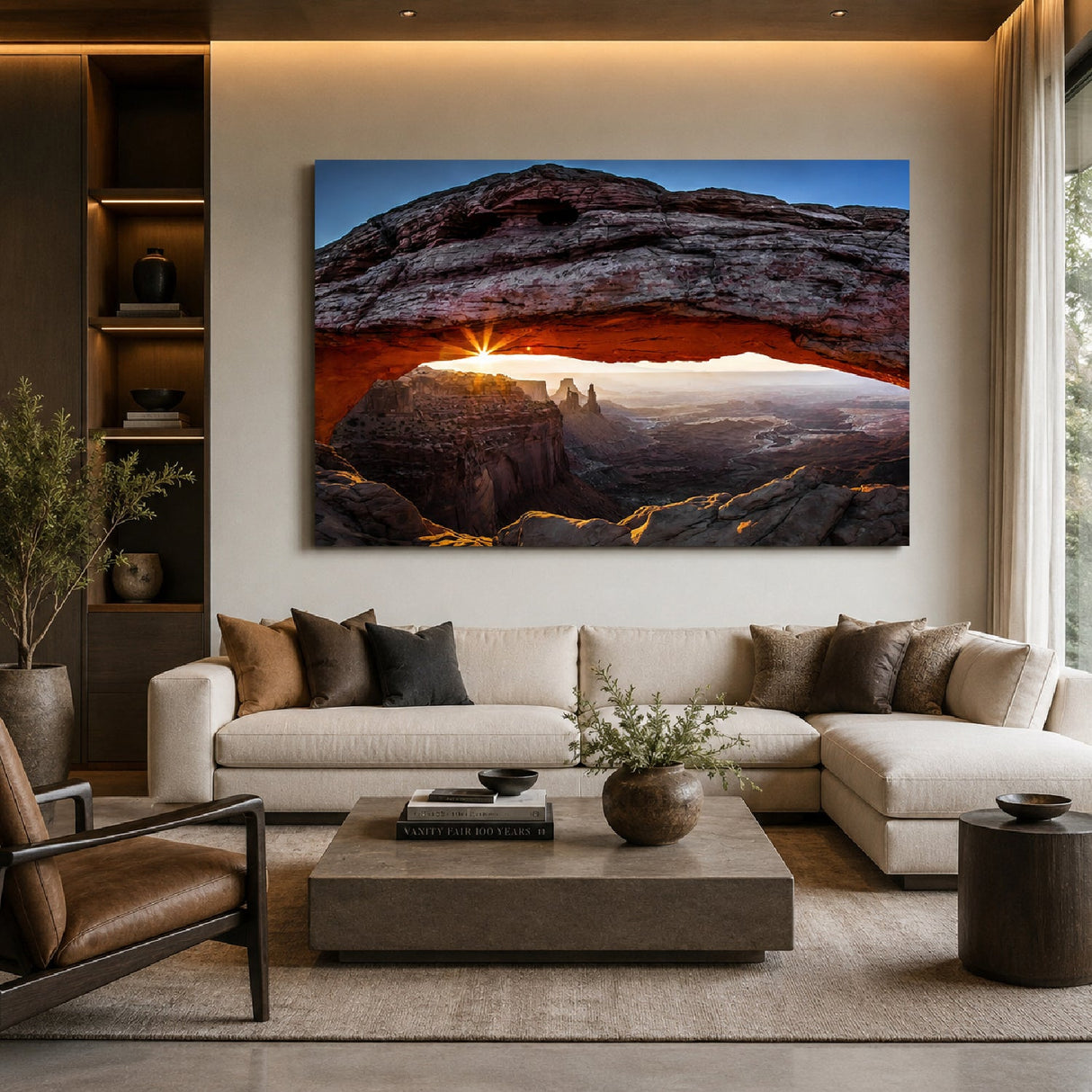Mesa Arch Sunrise Natural Rock Mountain photographic art print by Cobra Art, alternate view 2
