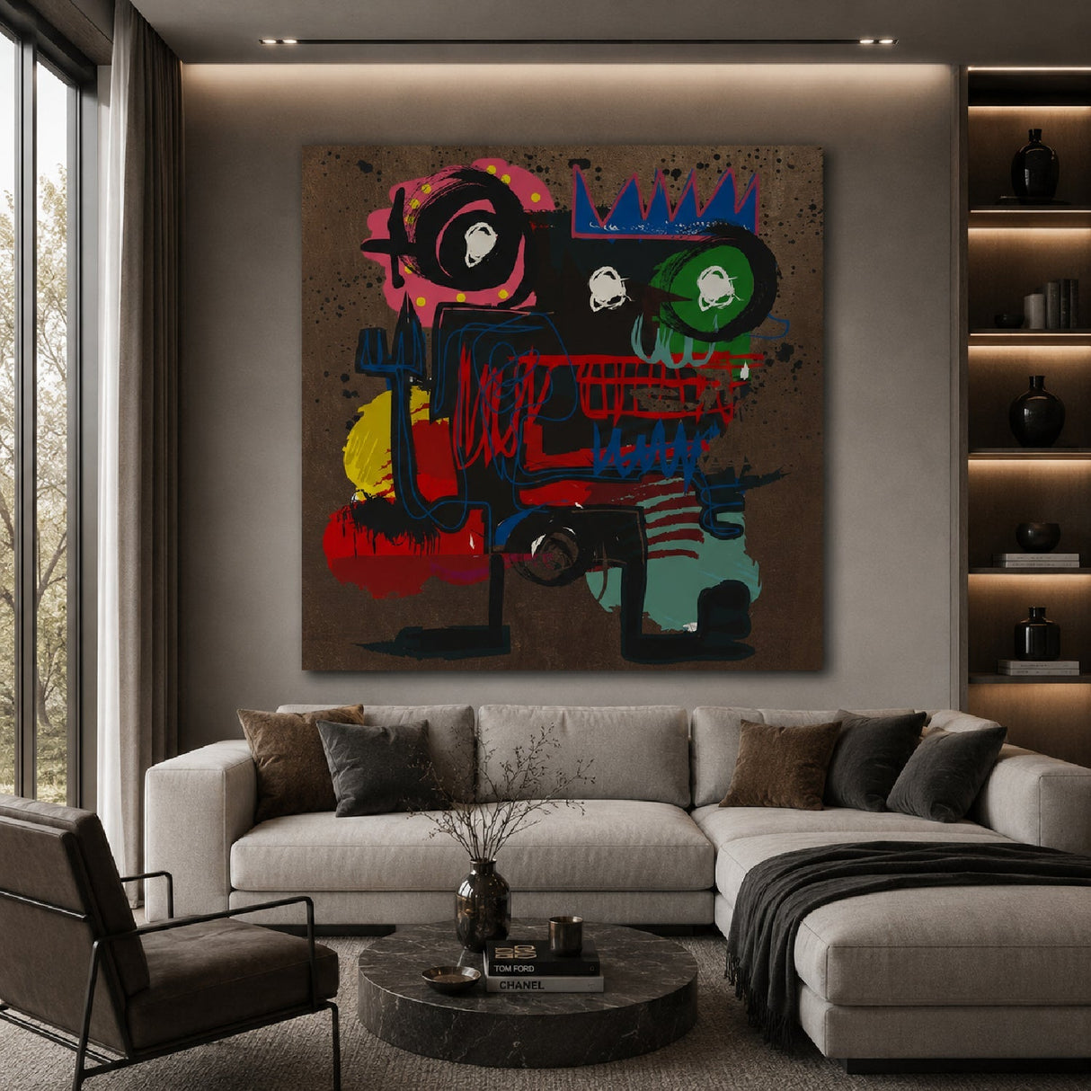Bliep Bliep Multicolored Modern Abstract Art art print by Cobra Art, alternate view 2