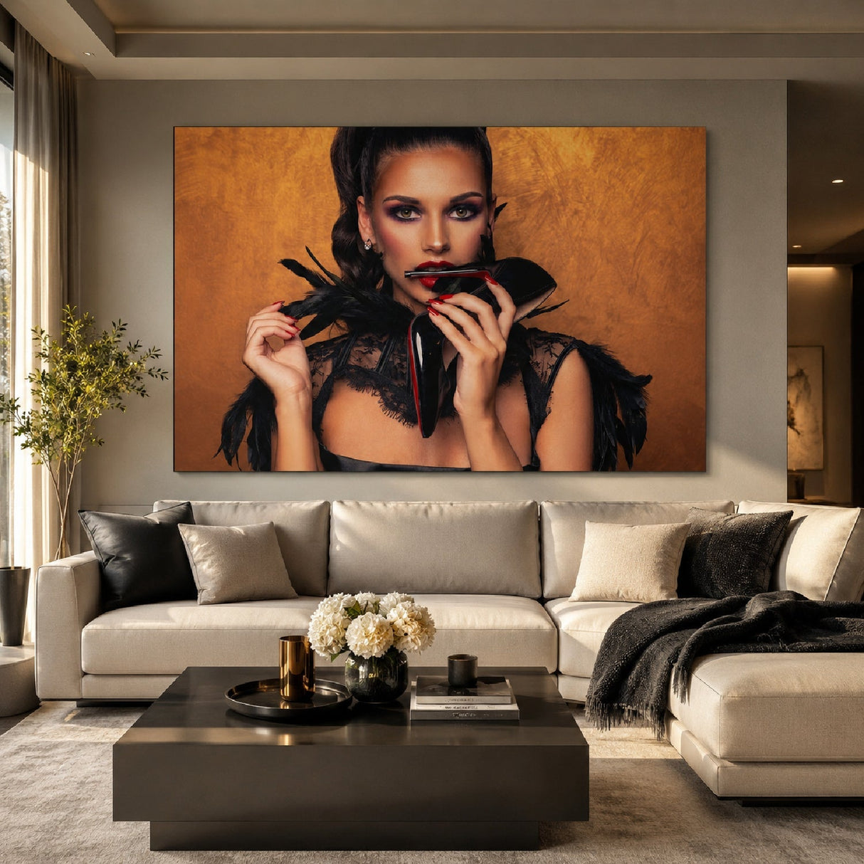 Not Without My Heels Stylish Woman Portrait photographic art print by Cobra Art, alternate view 2