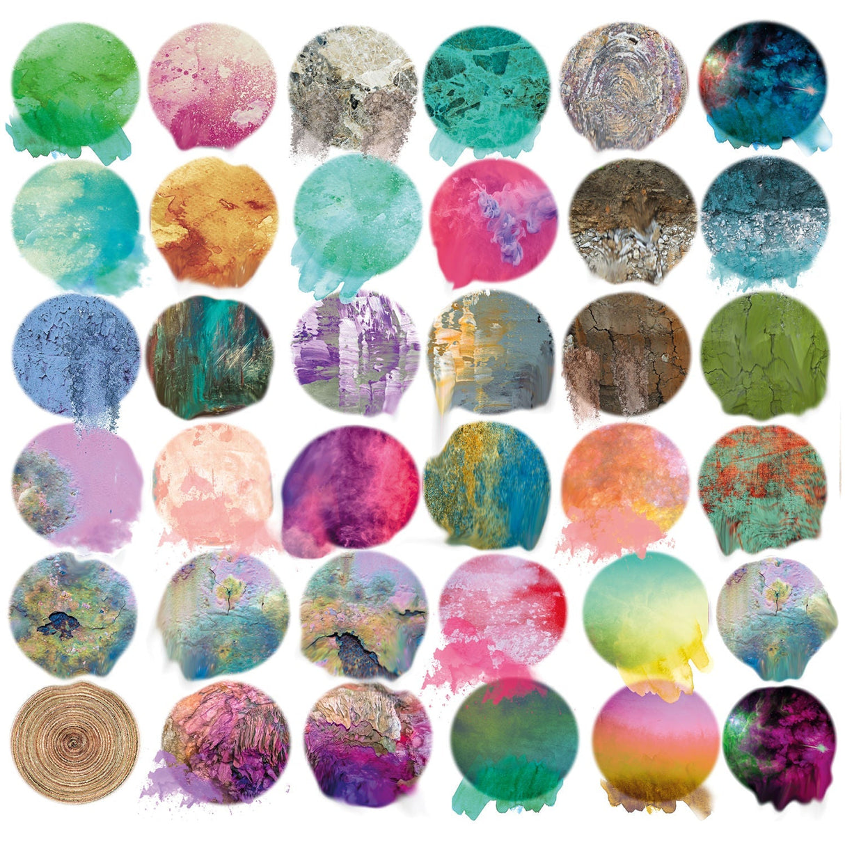 Colors Of My Life Multicolored Circles photographic art print by Cobra Art