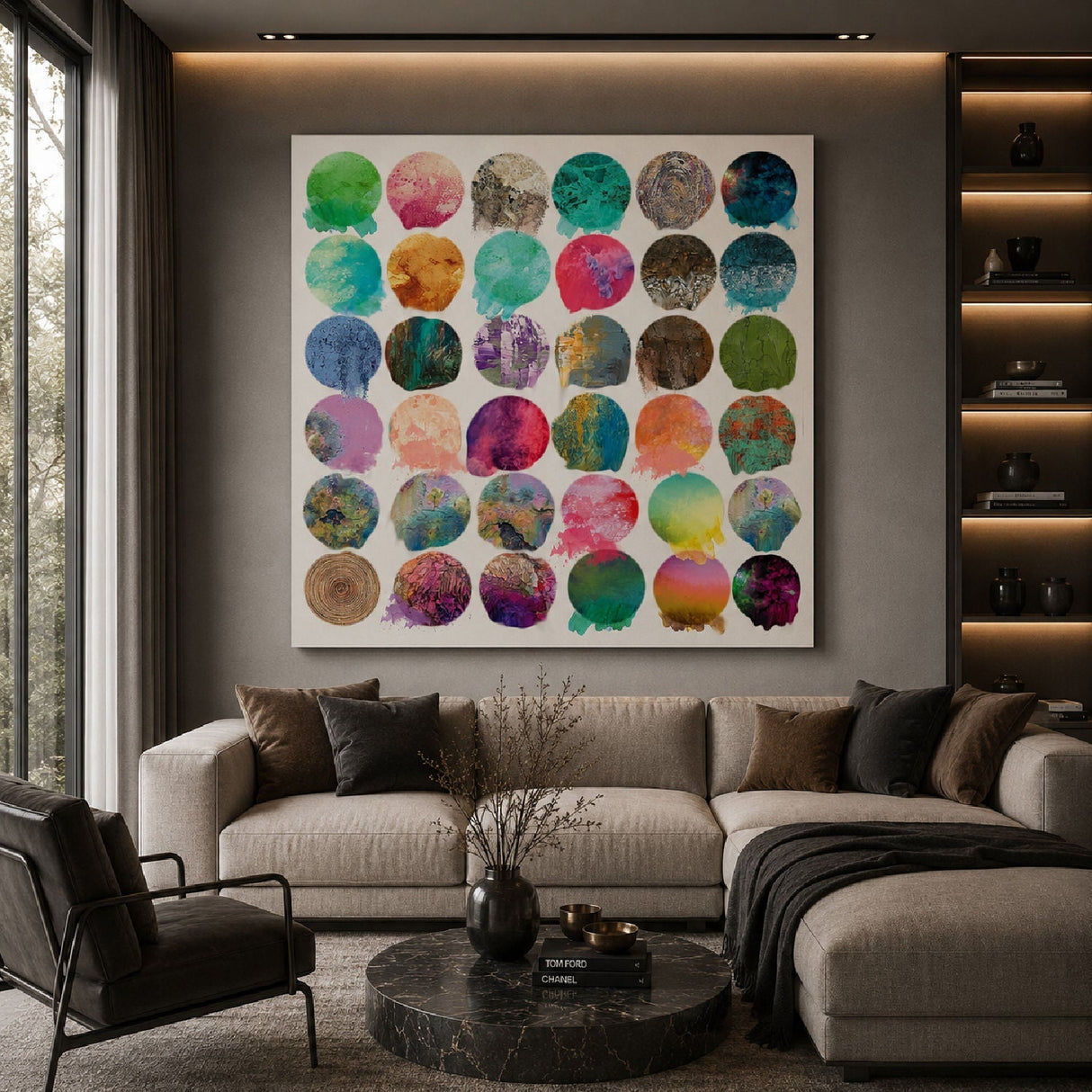 Colors Of My Life Multicolored Circles photographic art print by Cobra Art, alternate view 2