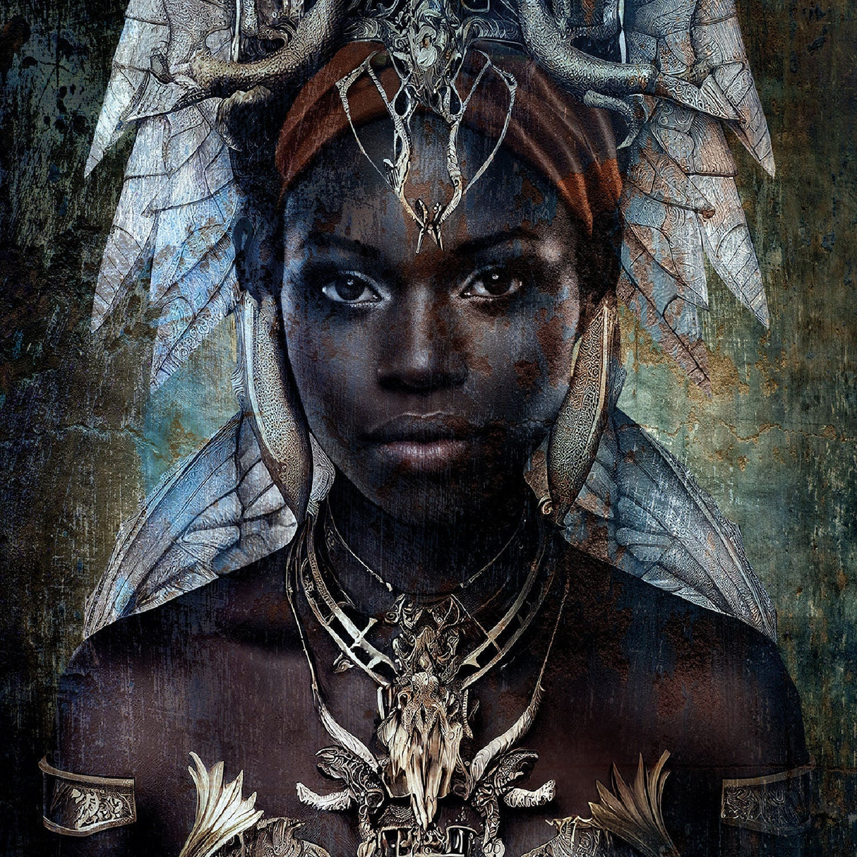 The Girl From Nuba Tribal Woman photographic art print by Cobra Art