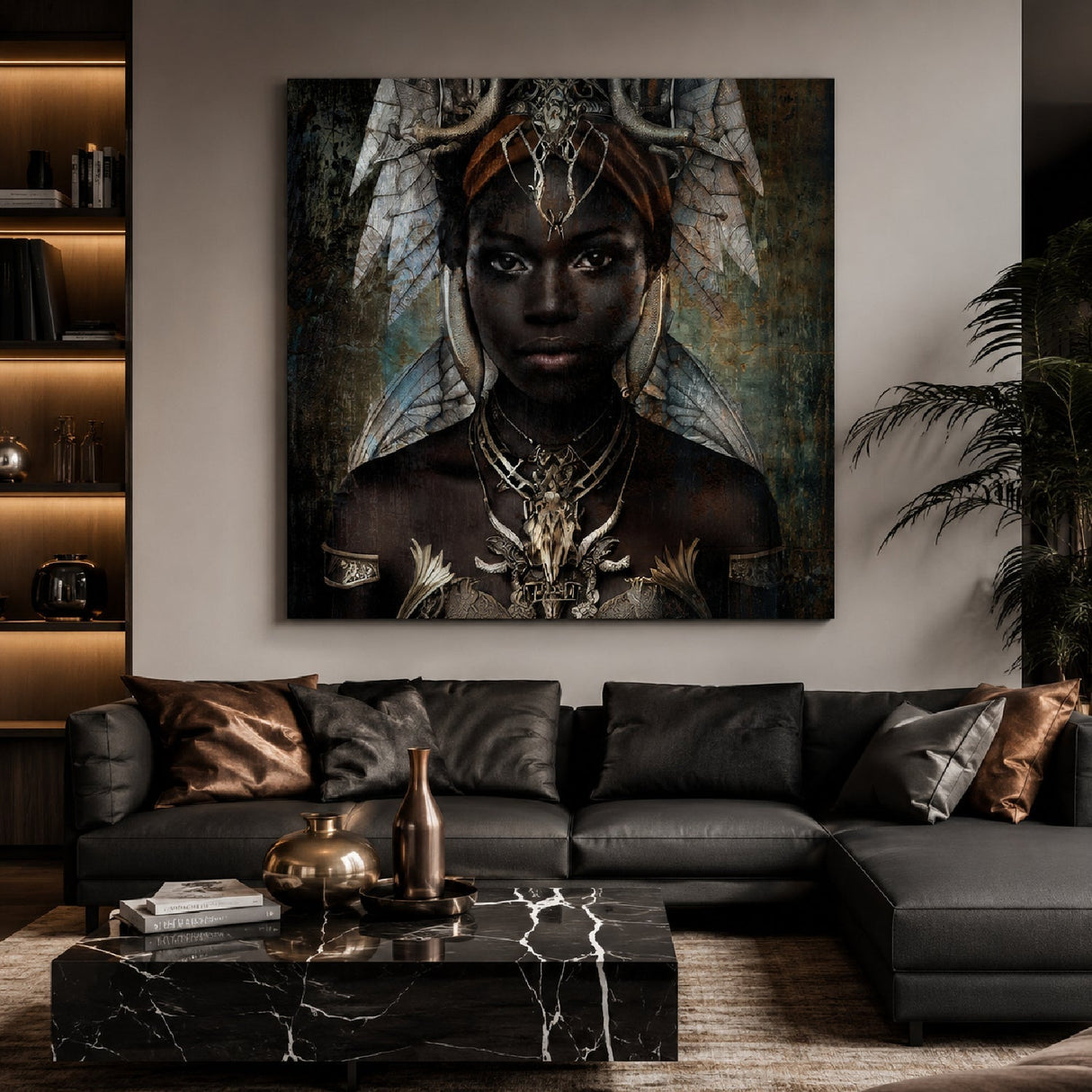 The Girl From Nuba Tribal Woman photographic art print by Cobra Art, alternate view 2