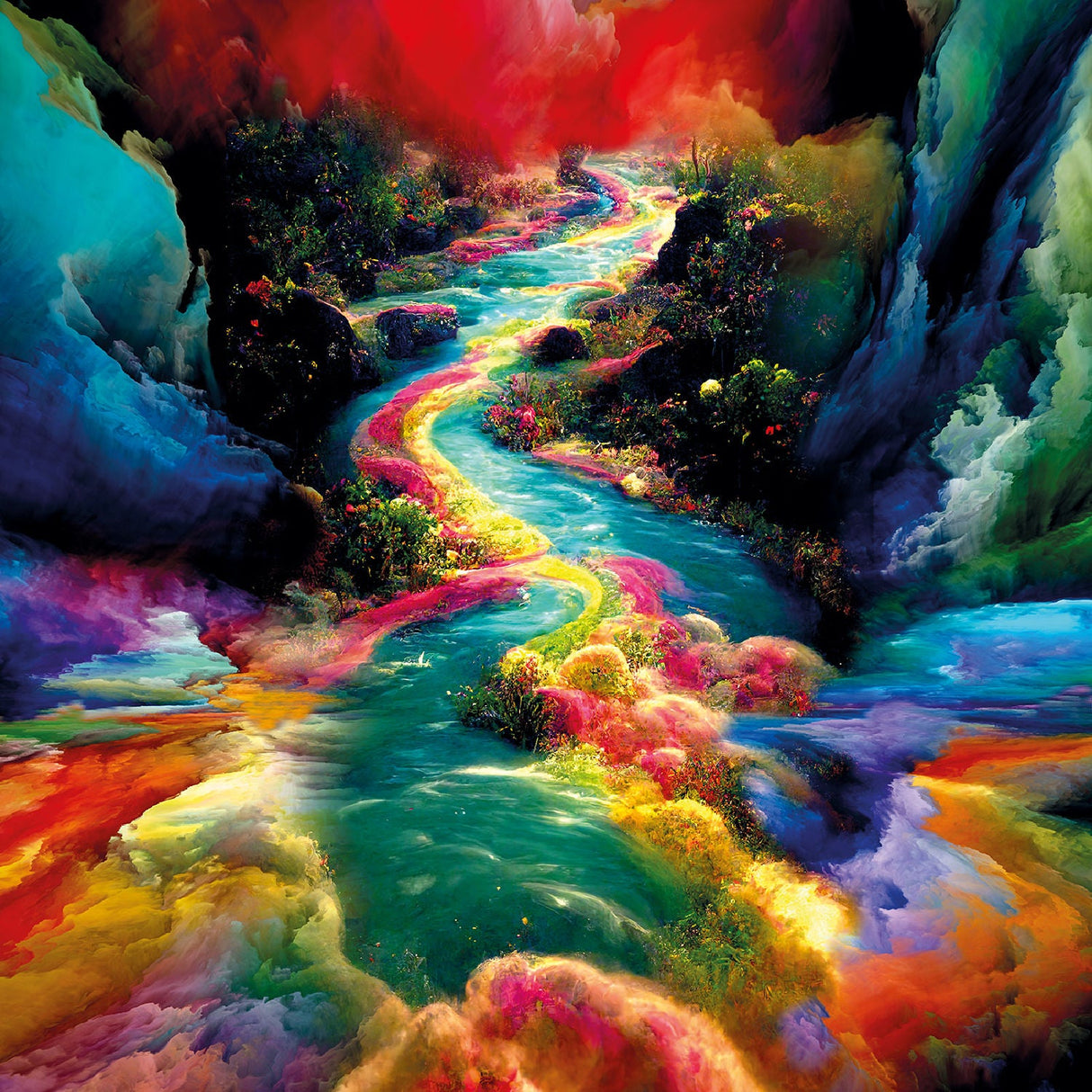 Return To Paradise Ethereal River photographic art print by Cobra Art
