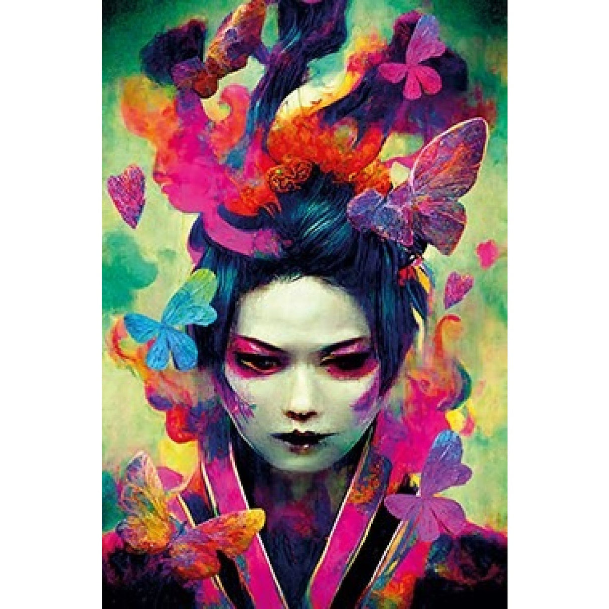 Modern European furniture - Butterfly Adorned Woman Photographic Art - www.oroa.com