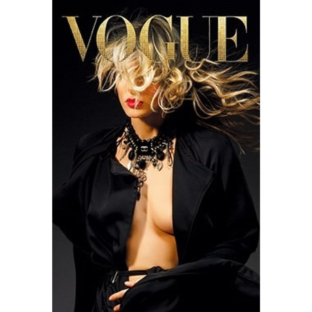 Modern European furniture - Fashionable Woman In Black Photographic Art - www.oroa.com
