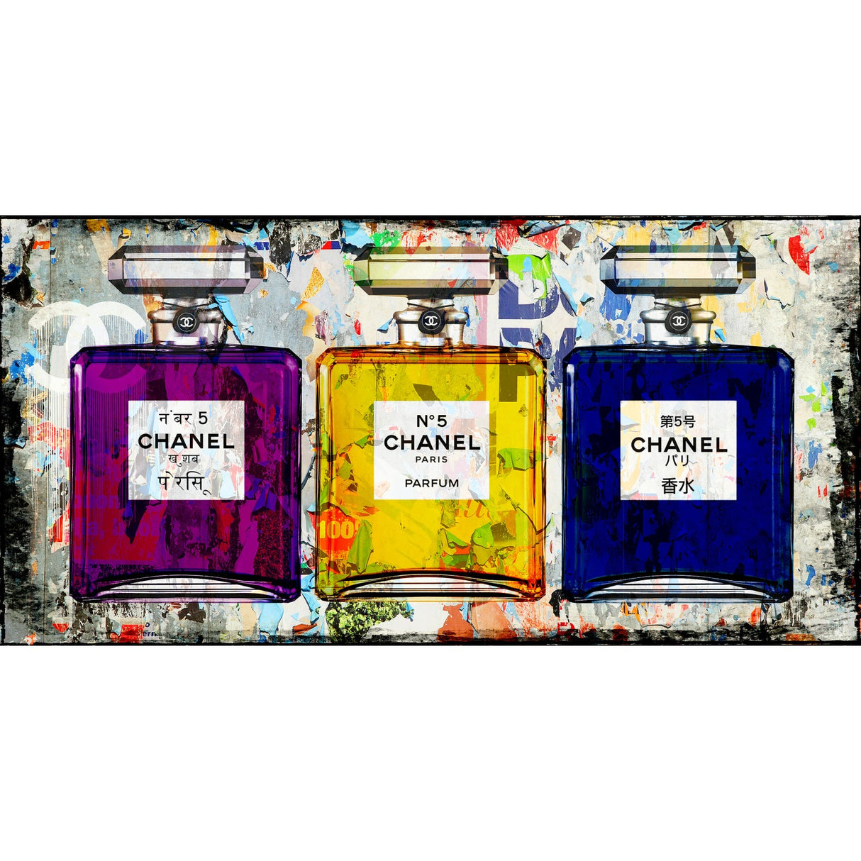 C. Bottles Chanel Perfumes photographic art print by Cobra Art