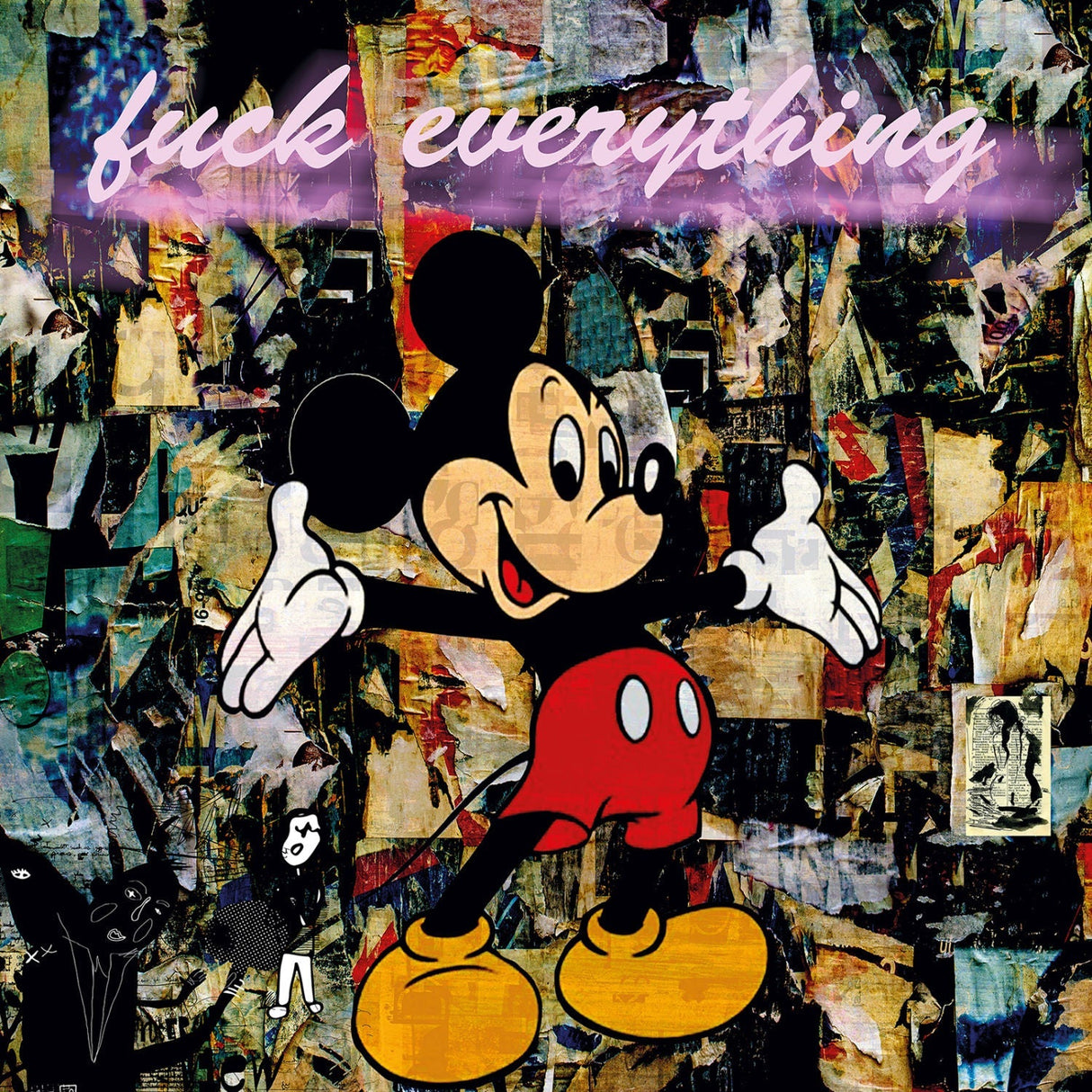 FCK Everything Mickey Mouse photographic art print by Cobra Art