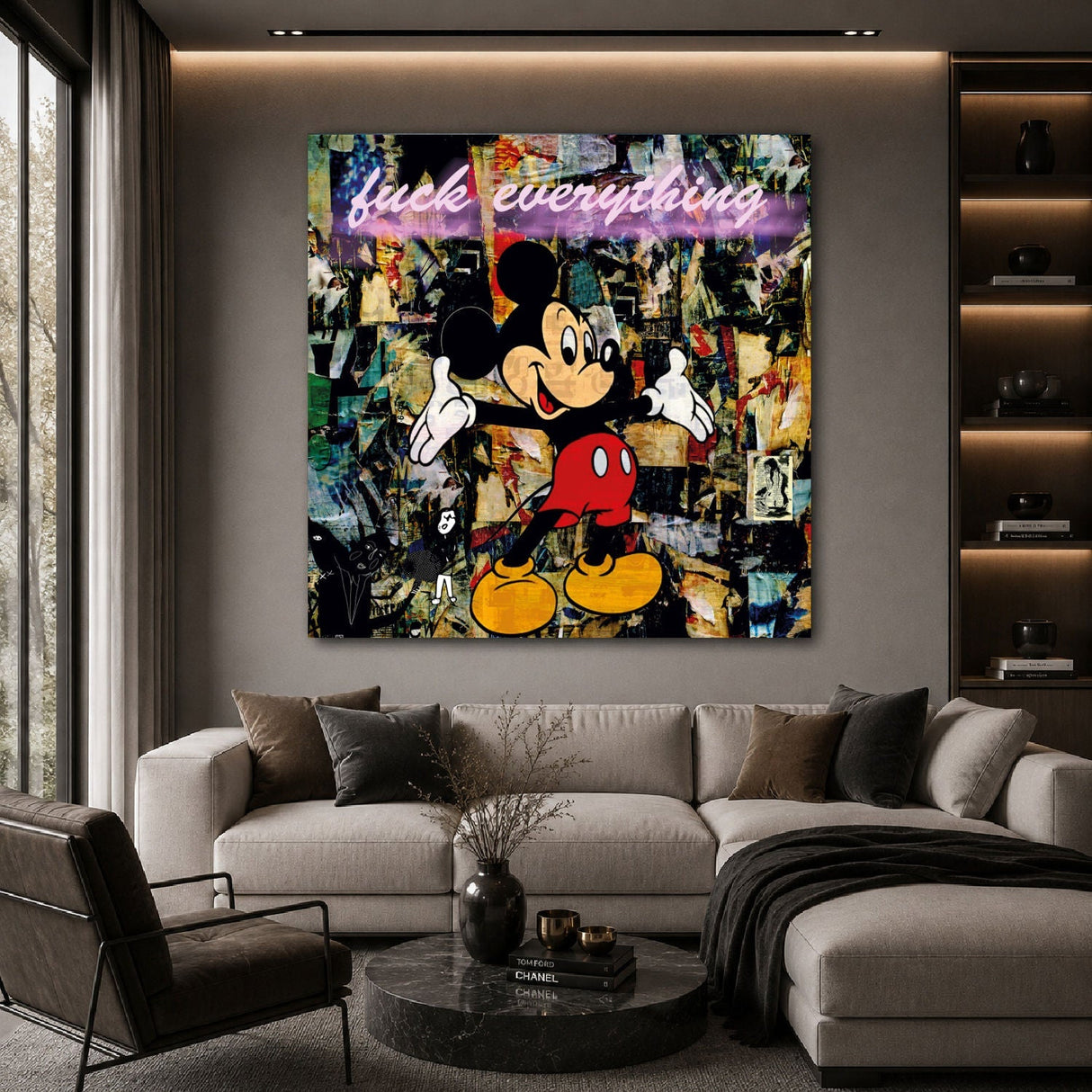 FCK Everything Mickey Mouse photographic art print by Cobra Art, alternate view 2