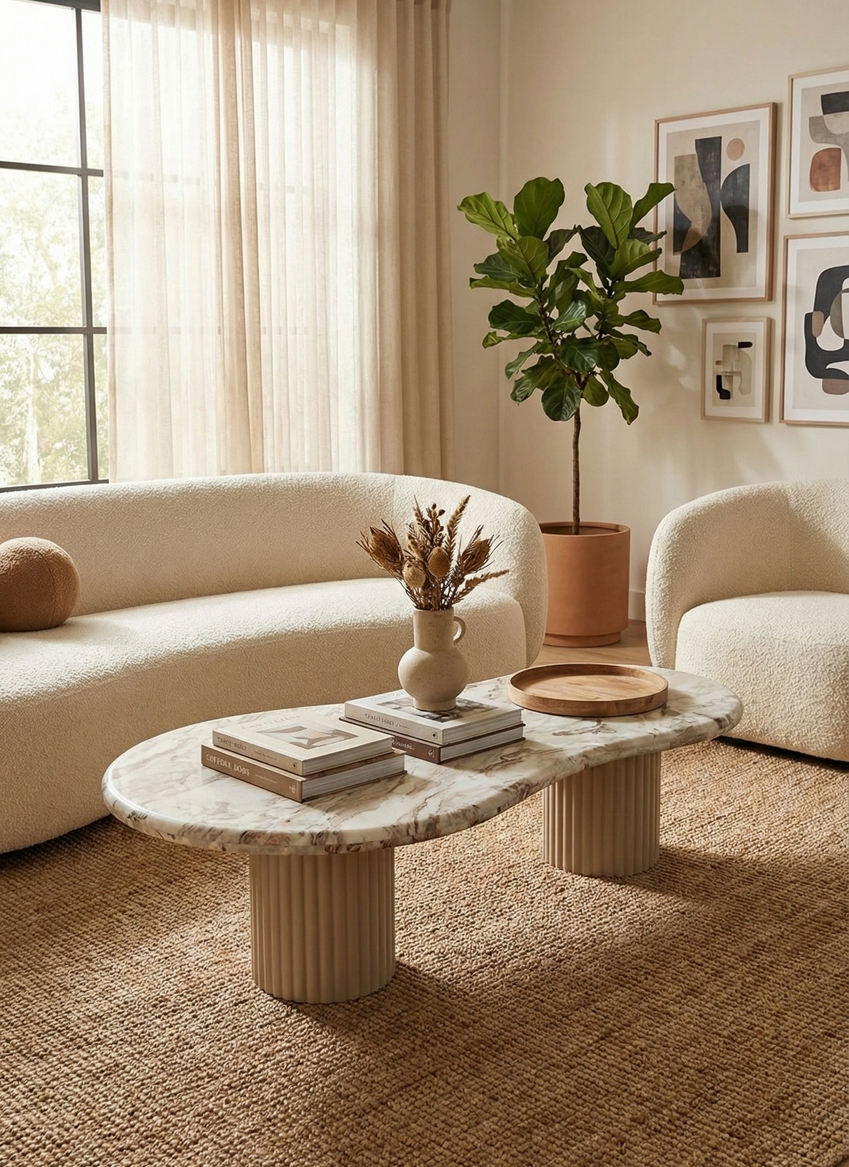 Beige Marble Coffee Table | Richmond Interiors Coronel