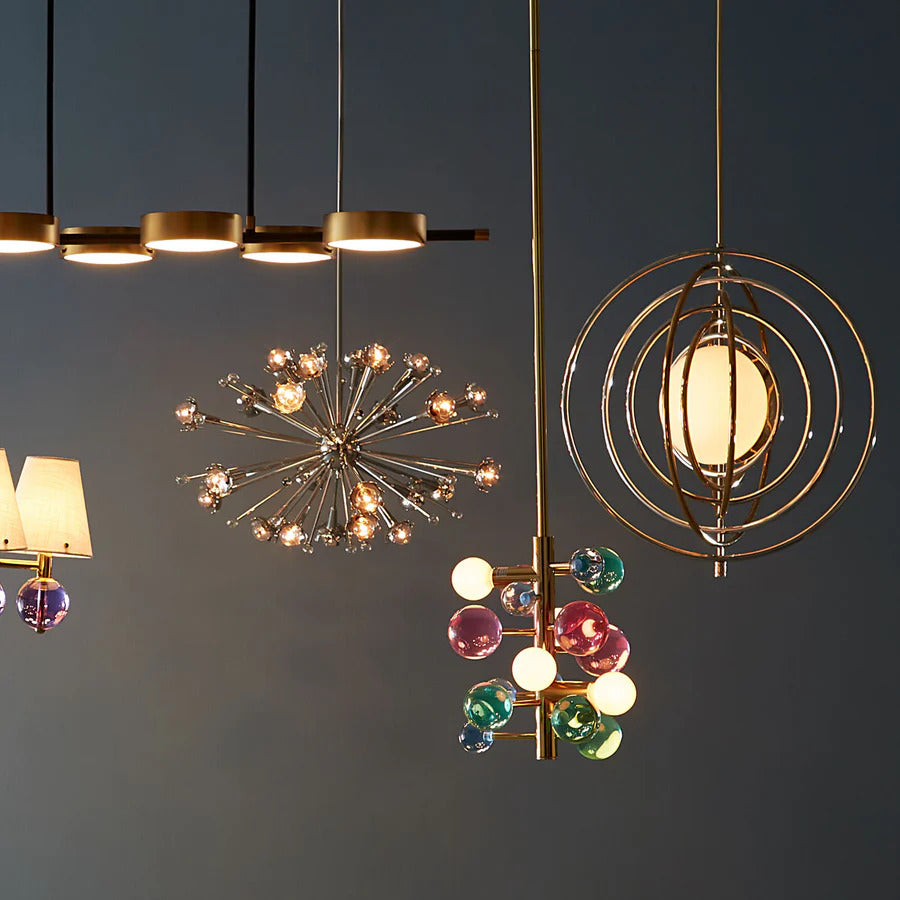 Clear Orbs Five-Light Chandelier | Jonathan Adler Globo | Oroa.com