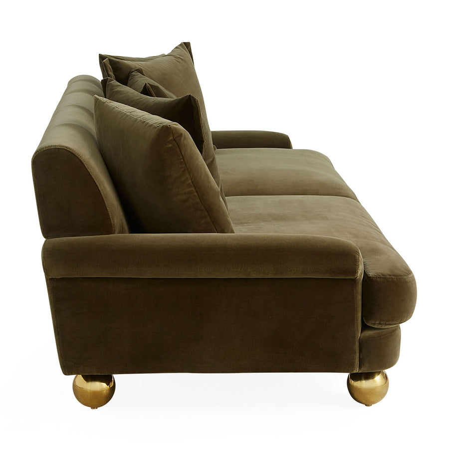 Orb Feet Velvet Sofa | Jonathan Adler Greenwich | Oroa.com