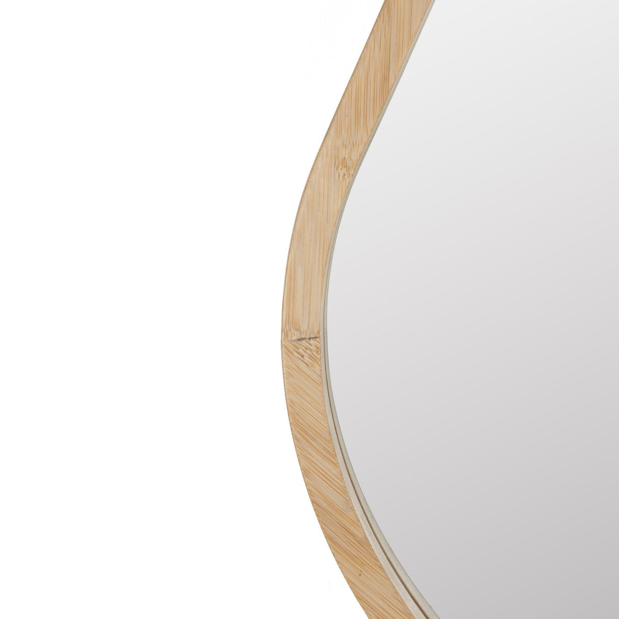 Modern European furniture - Organic-Shaped Bamboo Mirror - www.oroa.com | Oroa.com