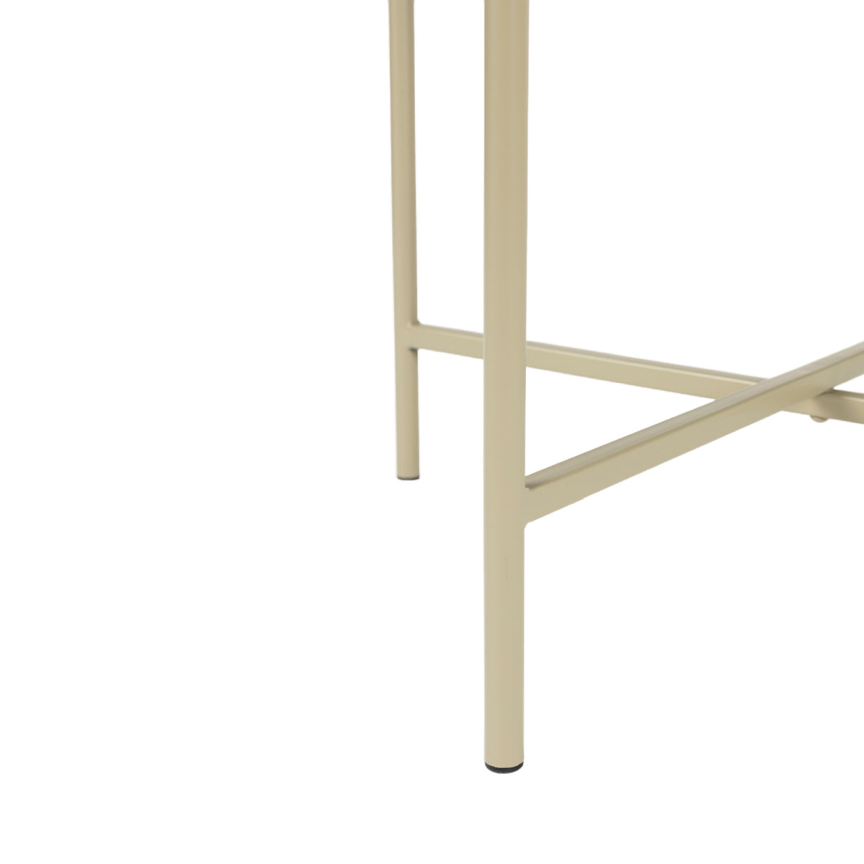 Round Beige Marble Side Table | Oroa.com